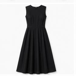 Womens Black Sleeveless Dress